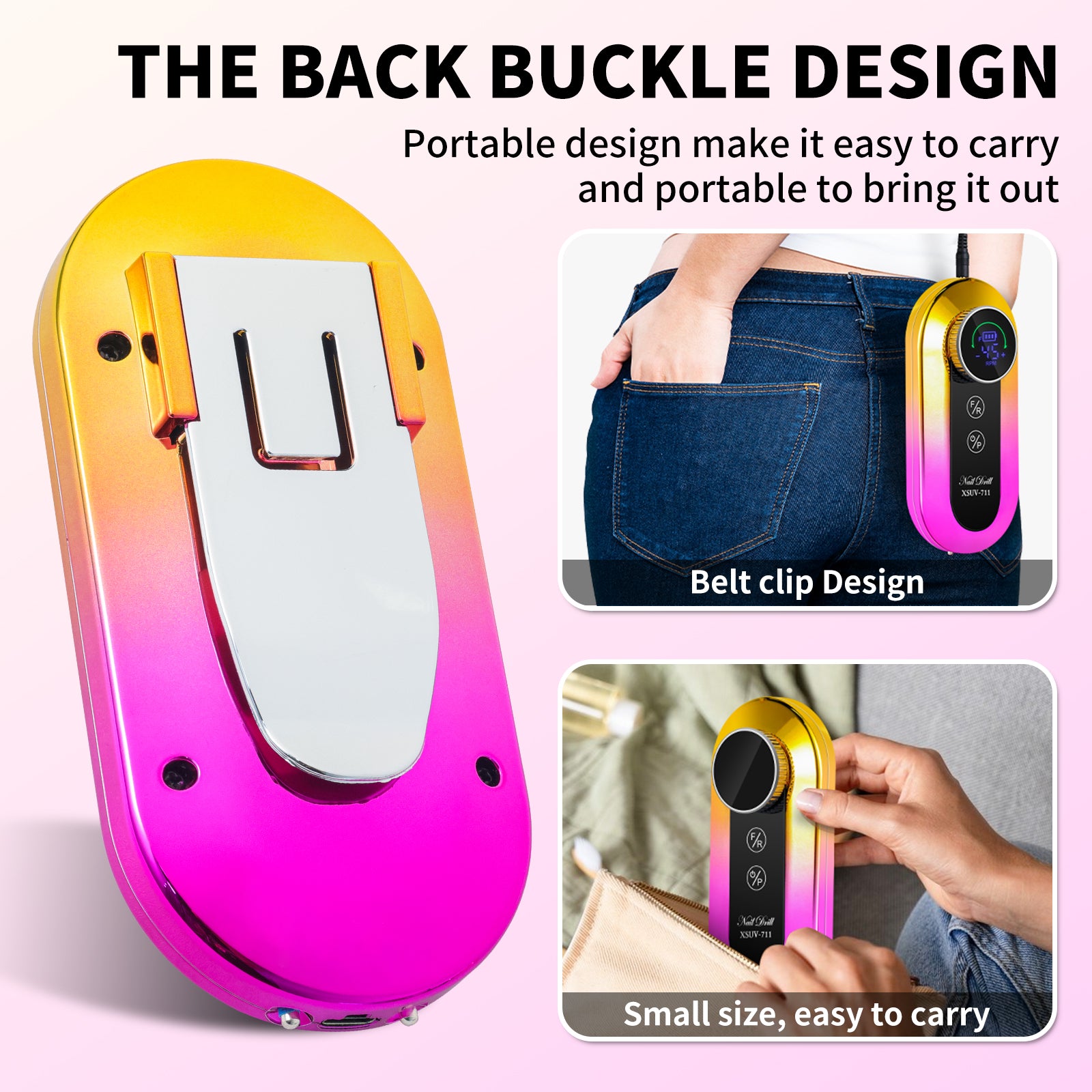 45000RPM Professional Nail Drill Kit, Nail Polishing Machine Includes Polishing Head And Drill Head, Basic Nail Tool Kit. Nail File Machine Kit Used For Removing Acrylic Gel Nails During Polishing, Be